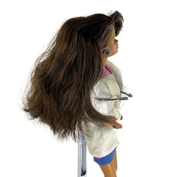 African American Dr Barbie Doll 1993 Hear Babys Heartbeat Vintage u - Picture 3 of 5
